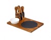 Cryspo Trio Set Plato Serbirismatos Turion 40x21cm 'Acacia' 28x19ek. 0100701